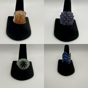 Bold Retro Boho Chic Ring Set (4)